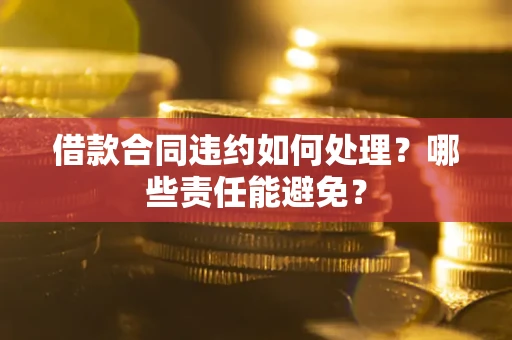 北京借款合同违约如何处理？哪些责任能避免？