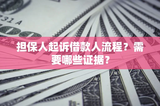 北京担保人起诉借款人流程？需要哪些证据？