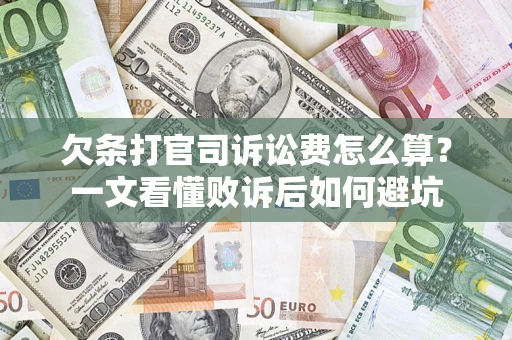 北京欠条打官司诉讼费怎么算？一文看懂败诉后如何避坑